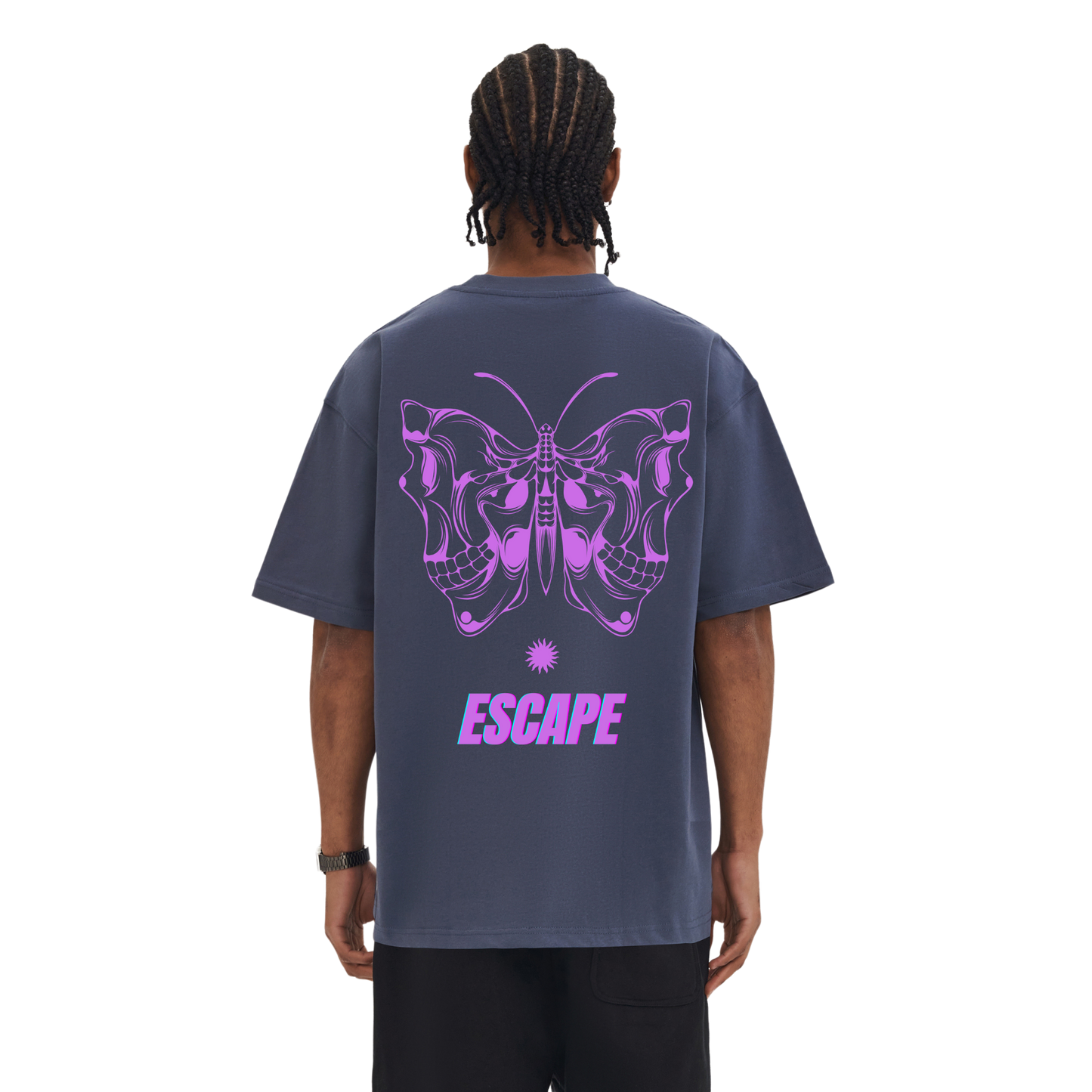 PURPLE BUTTERFLY TEE